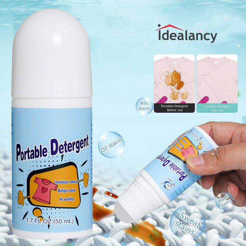 Portable Instant Stain Remover Pen 50ml – No Wash Fabric Cleaner for Coffee, Tea & Oil Stains