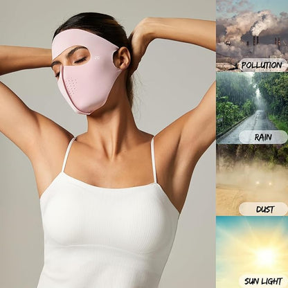 Men & Women Summer UV Protection Breathable Full Face Mask for Outdoor Activitie