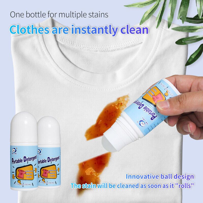 Portable Instant Stain Remover Pen 50ml – No Wash Fabric Cleaner for Coffee, Tea & Oil Stains